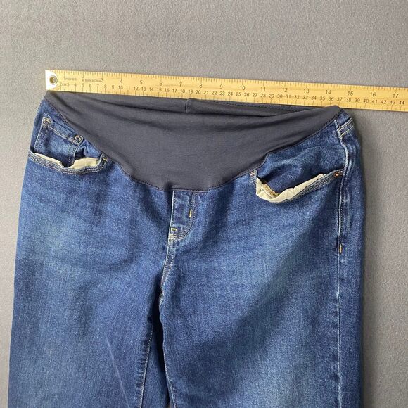 Old Navy Maternity Jeans Womens 8 Blue Skinny Medium Wash - Picture 6 of 11